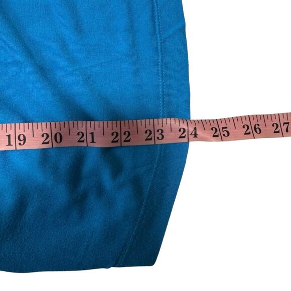 Banana Republic Blue Weave Front Cap Sleeve Shirt - Picture 9 of 9